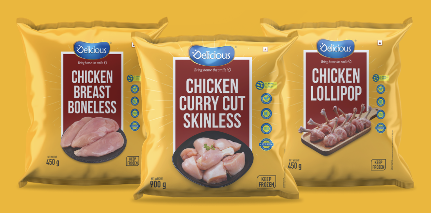 Frozen Elicious chicken products
