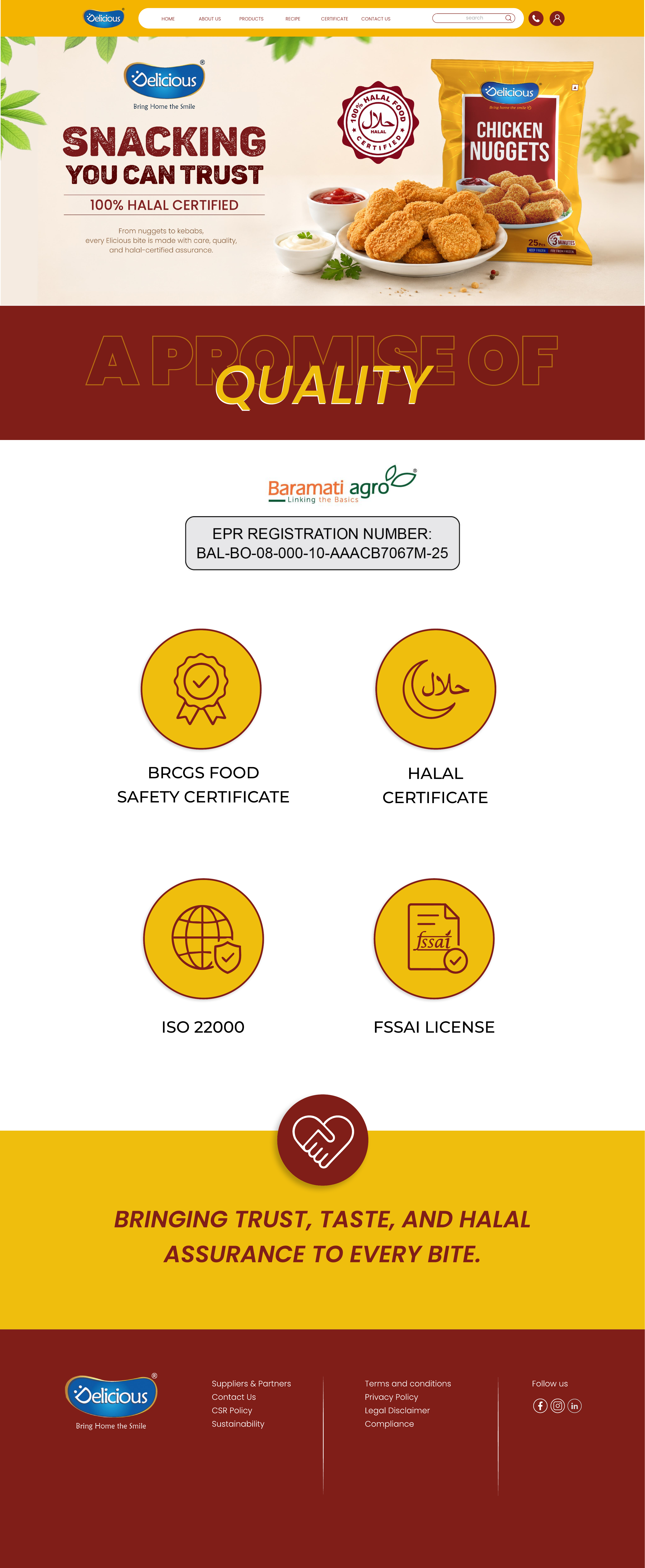 Elicious certificates and quality assurance