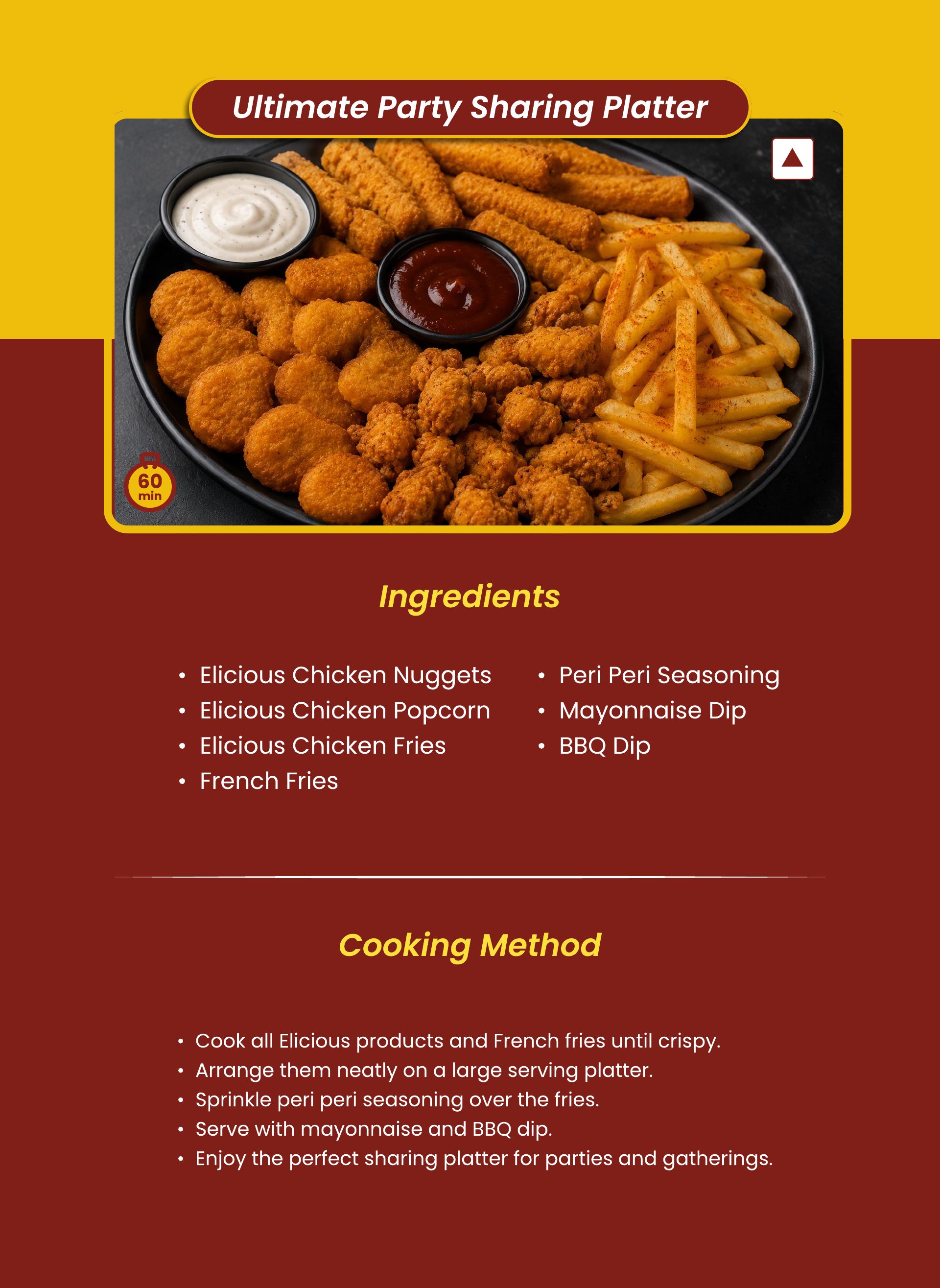Ultimate Party Sharing Platter - Ingredients and Cooking Method