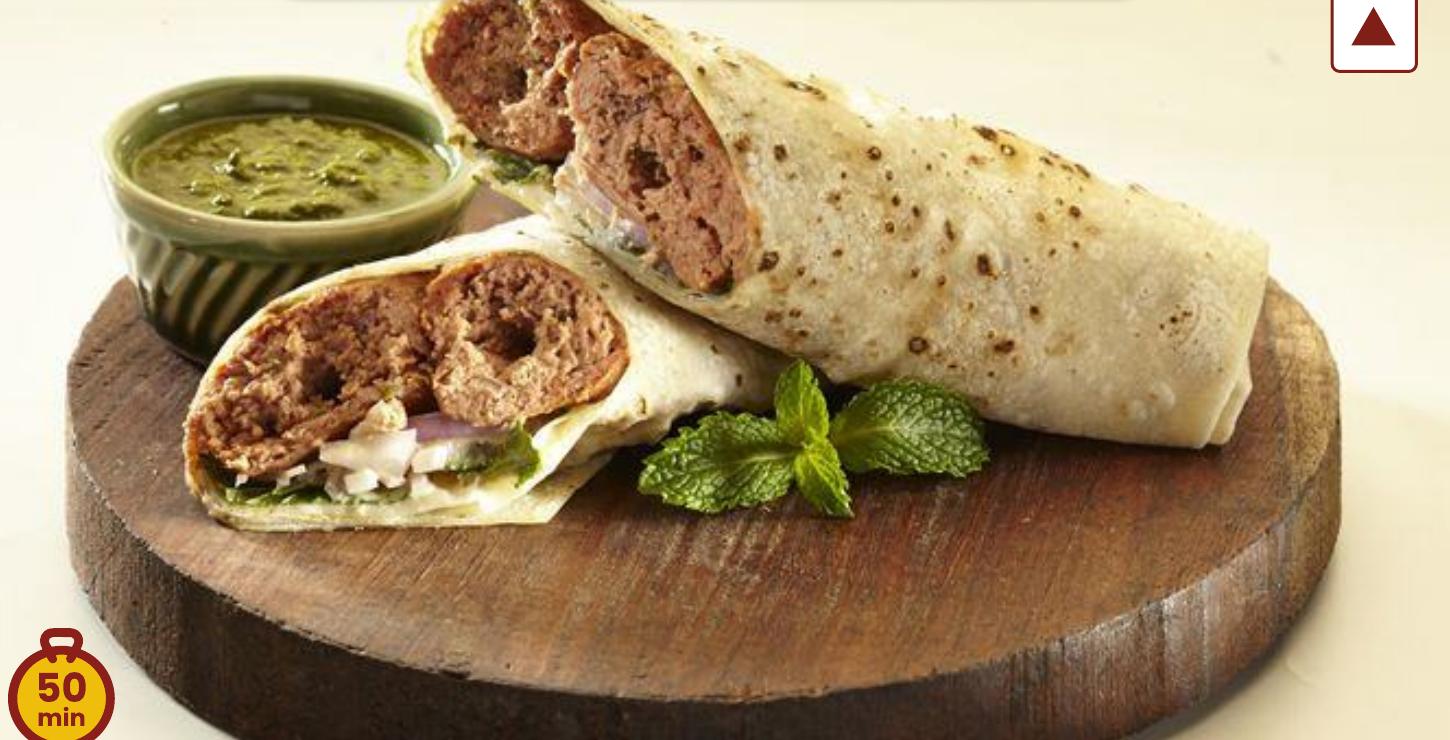 Mint Mayo Seekh Wrap