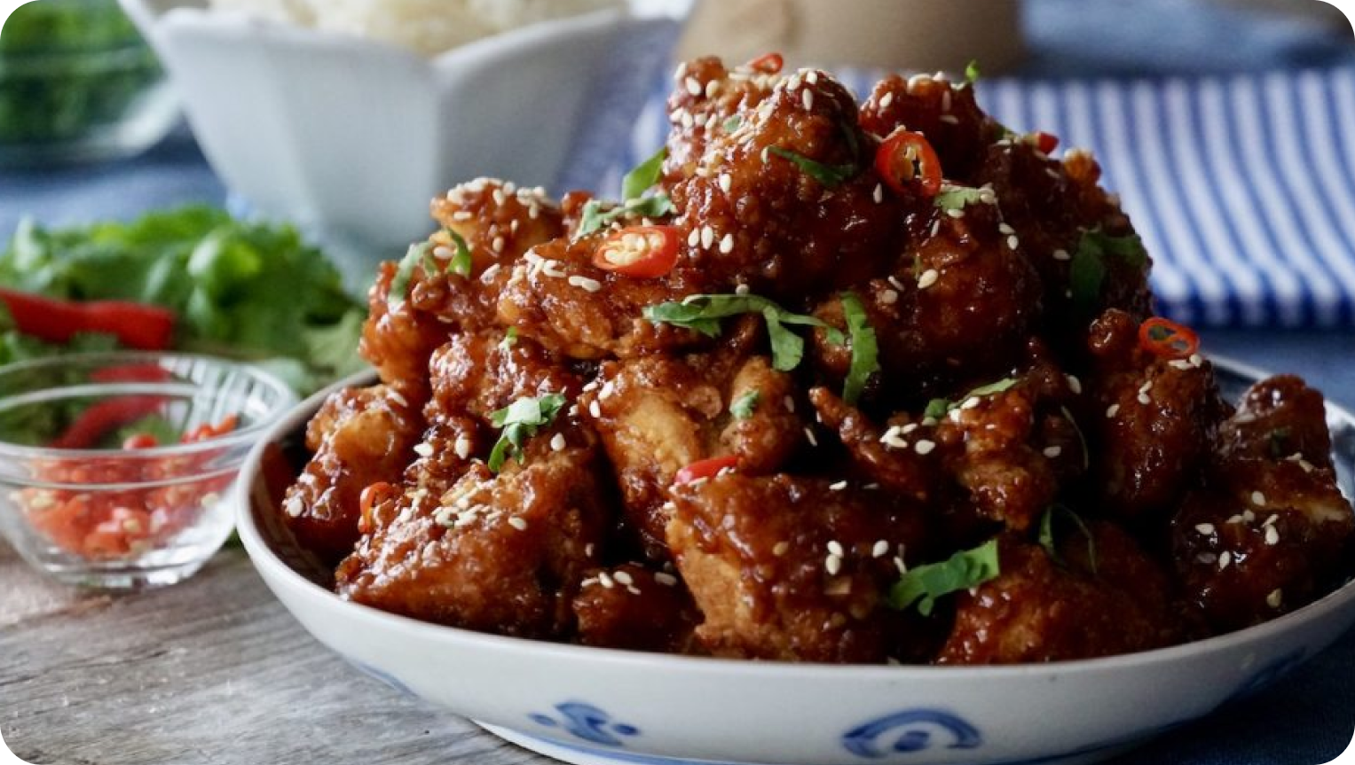Korean Style Popcorn Chicken