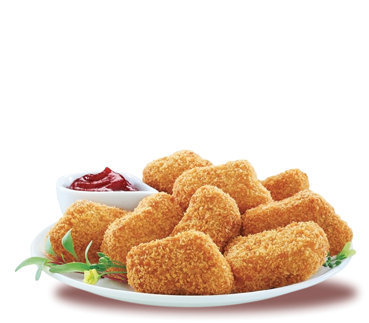 Elicious crispy bites served with sauce.