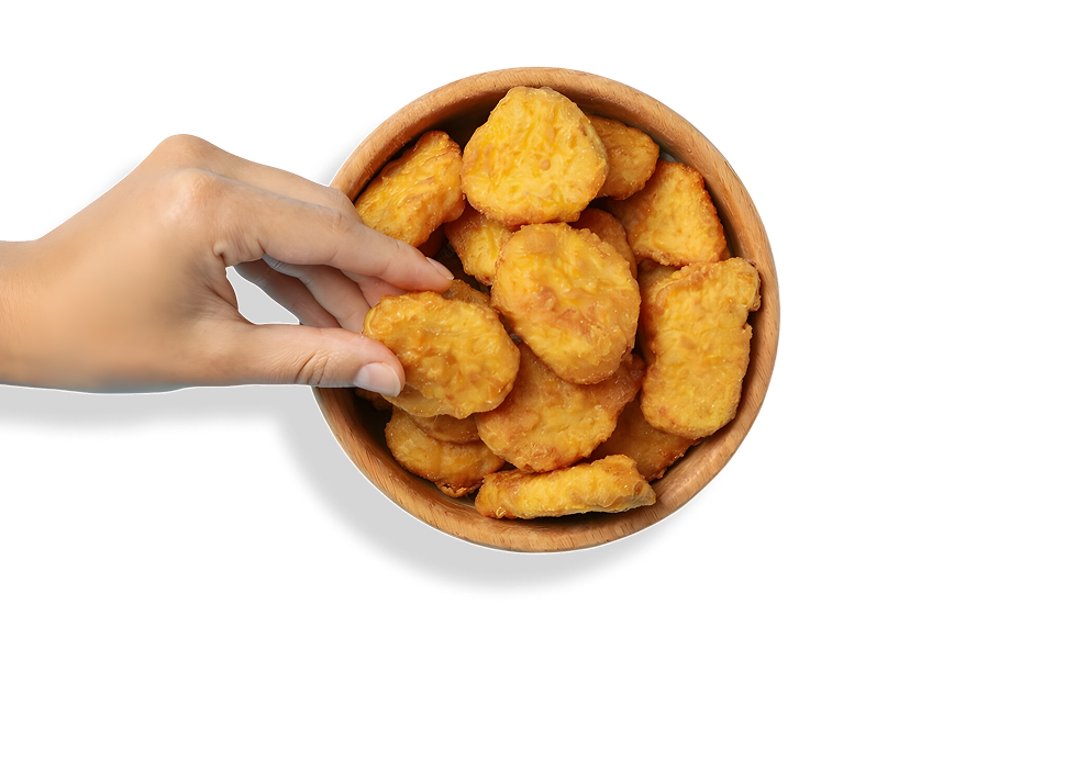 Elicious nuggets in a bowl.