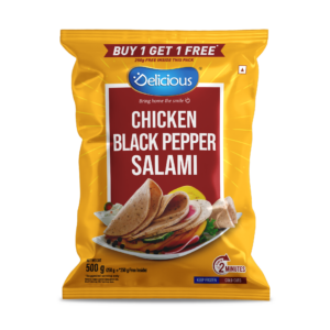 Chicken Black Pepper Salami (500g + 500g Free)