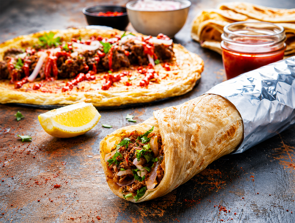 Malabar Paratha Shawarma Wrap